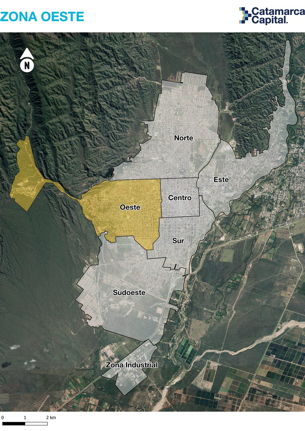 Mapa zona planificación barrial oeste